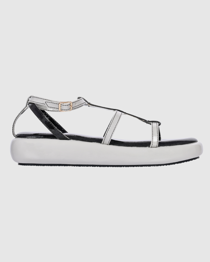 Y2K Ombre White&Black Sandals