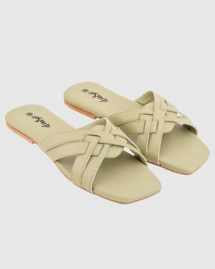 Matcha Knoughty Flats