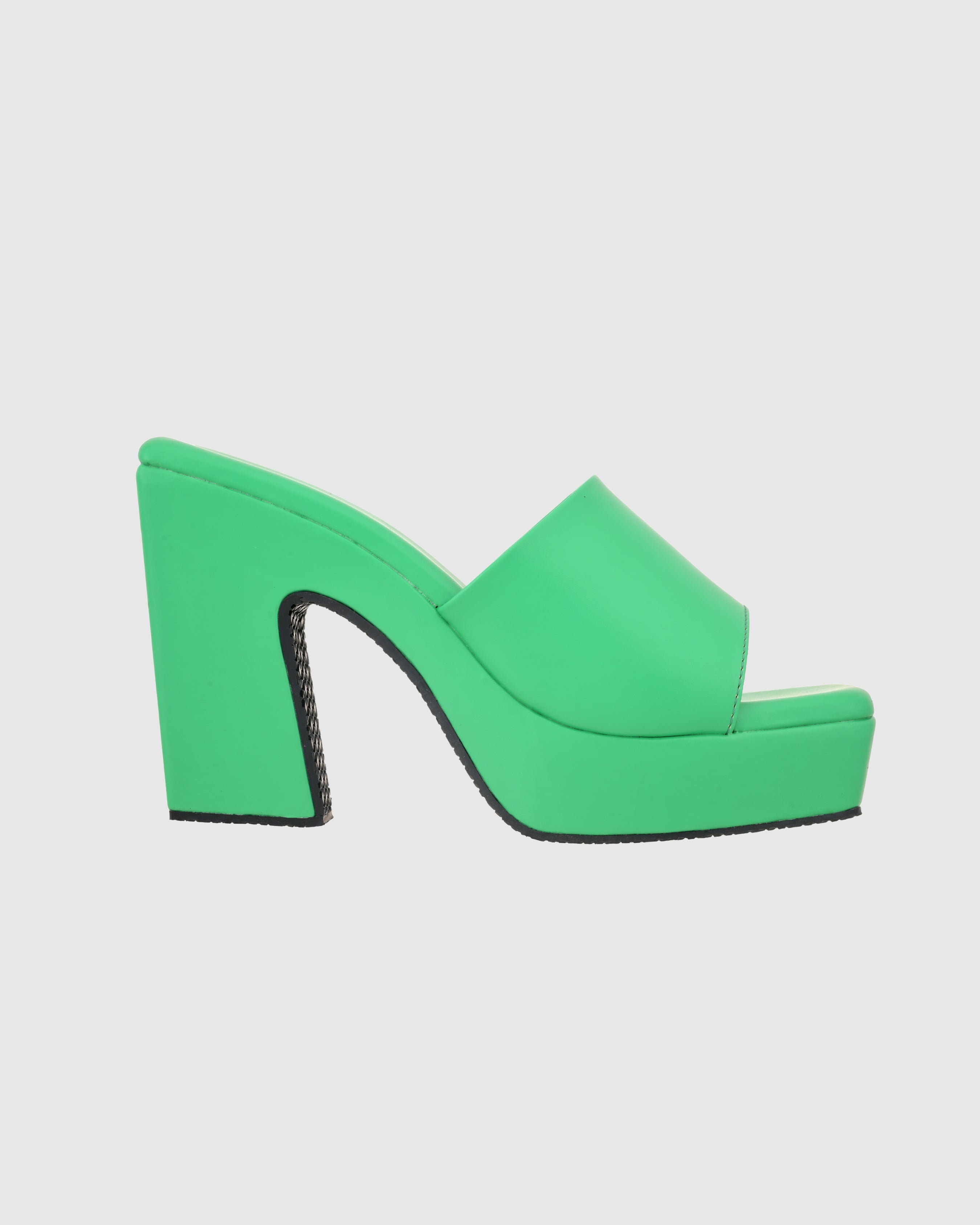Y2K Trendy Comfort Green Platform Heels