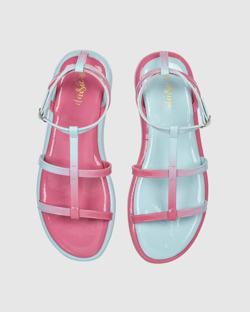 Y2K Ombre Blue&Pink Sandals