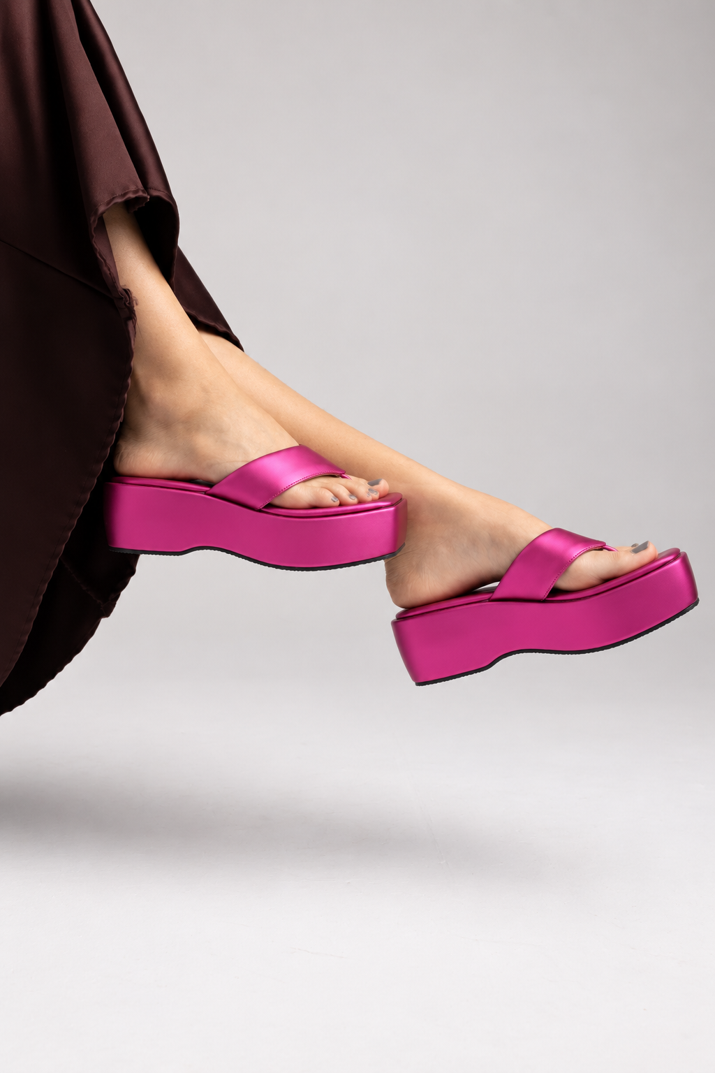 Y2K Chunky Bling Pink platforms