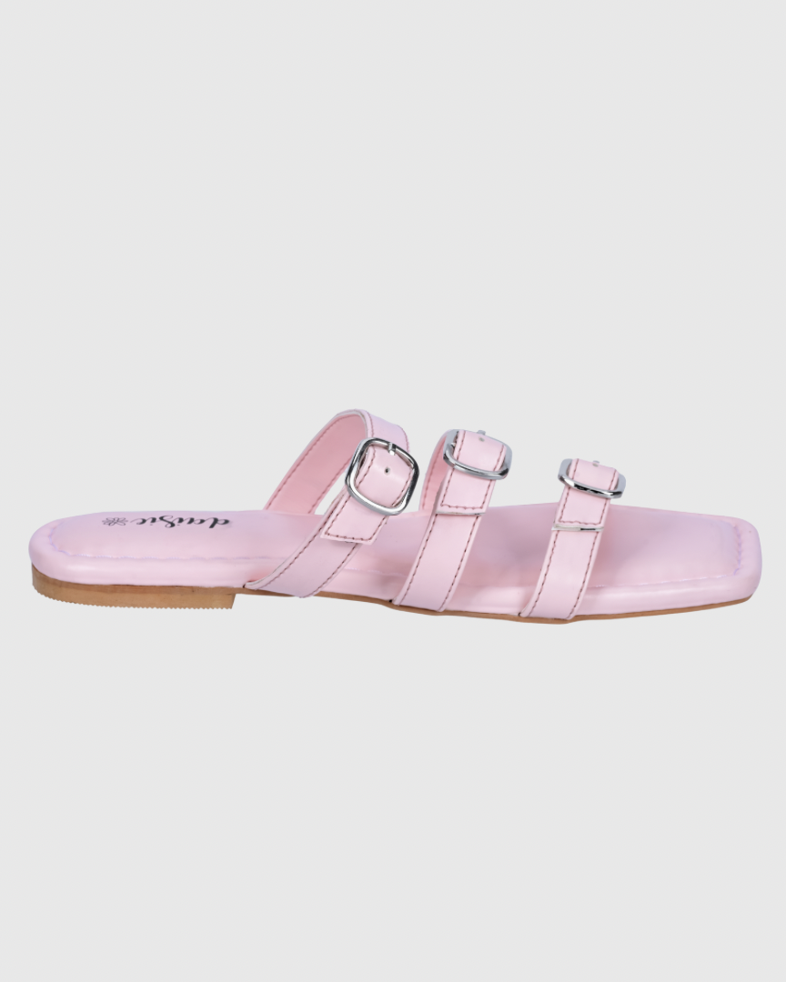 Cotton Candy Buckle Flats