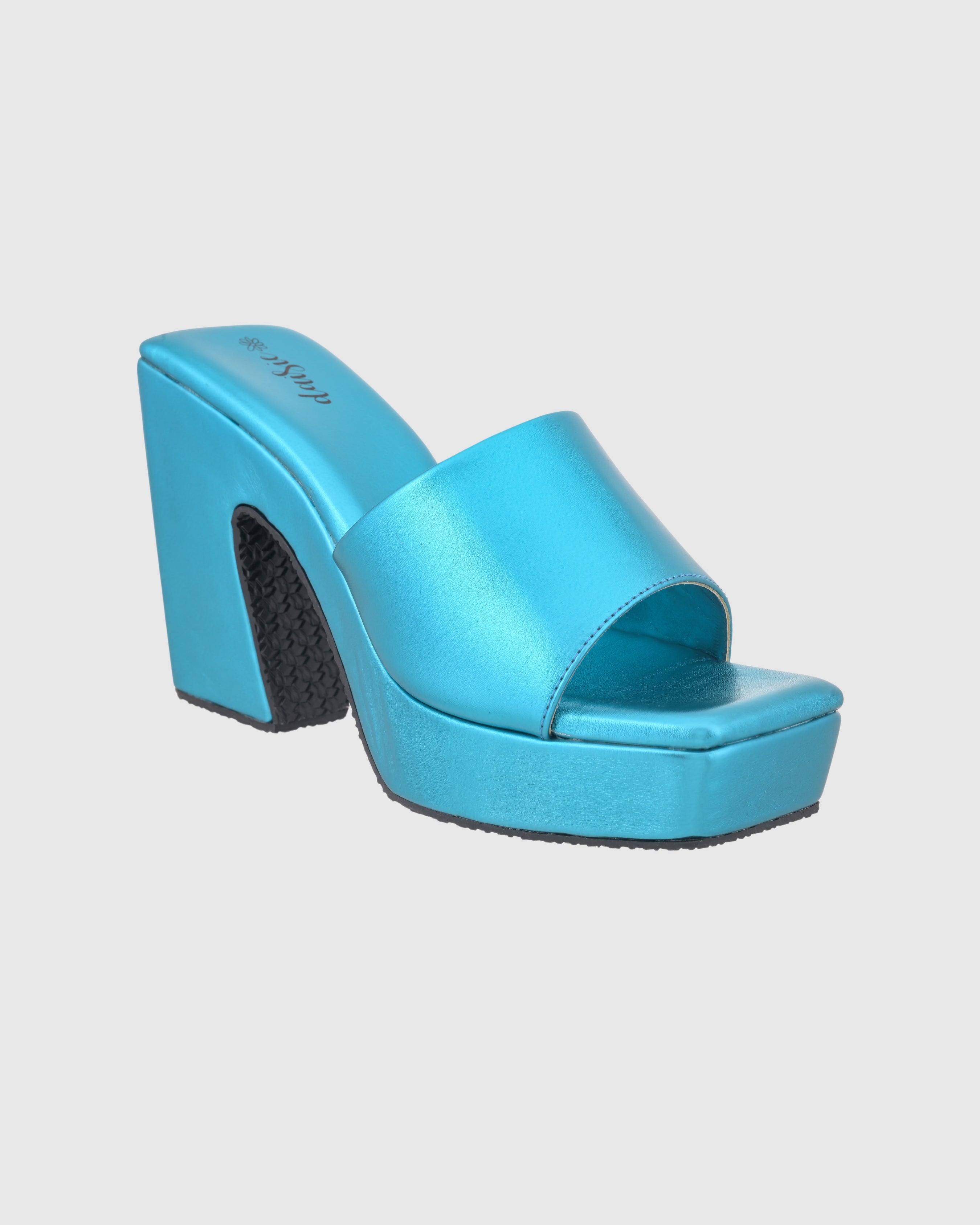 Y2K Trendy Comfort Blingy Blue Platform Heels