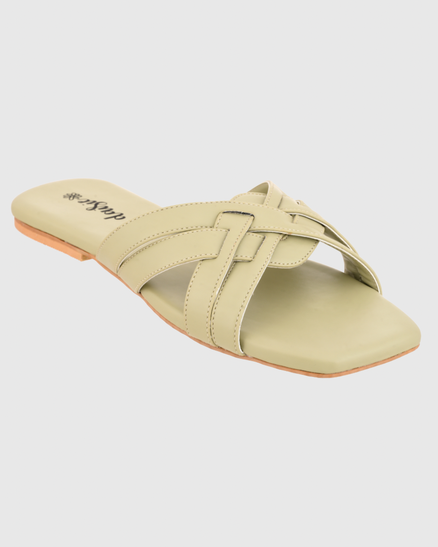 Matcha Knoughty Flats