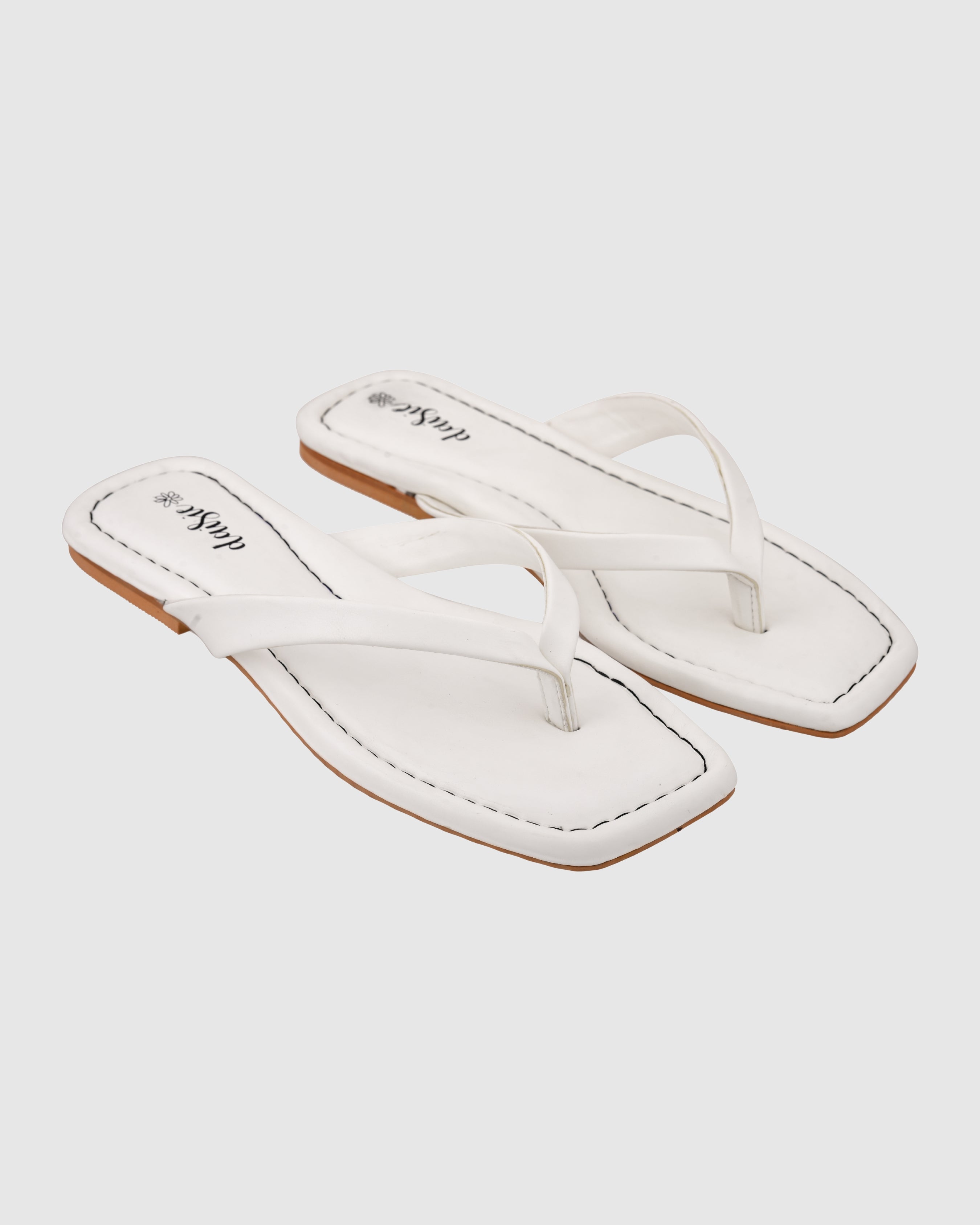 Crystelle White Slippies