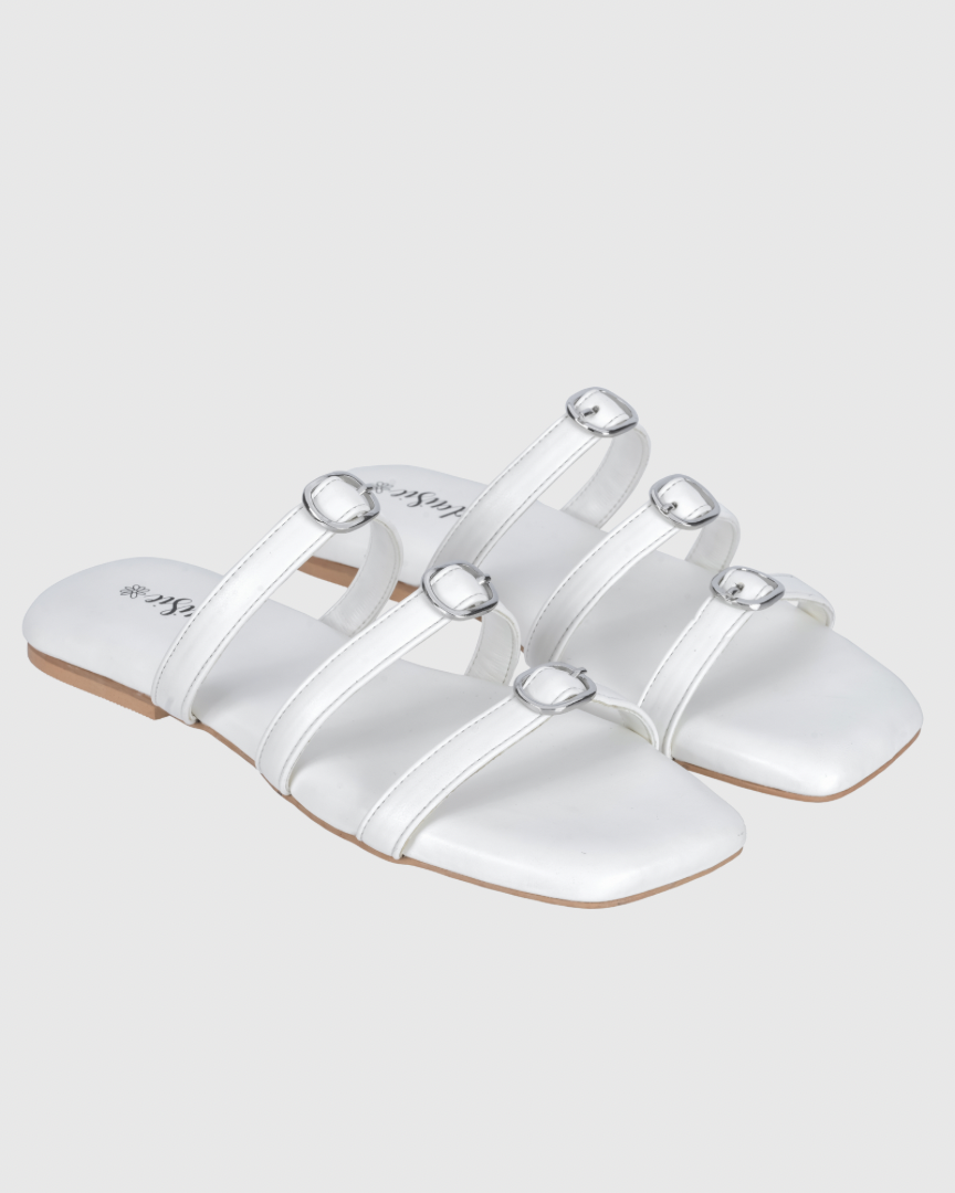 Frost Frame Buckle Flats