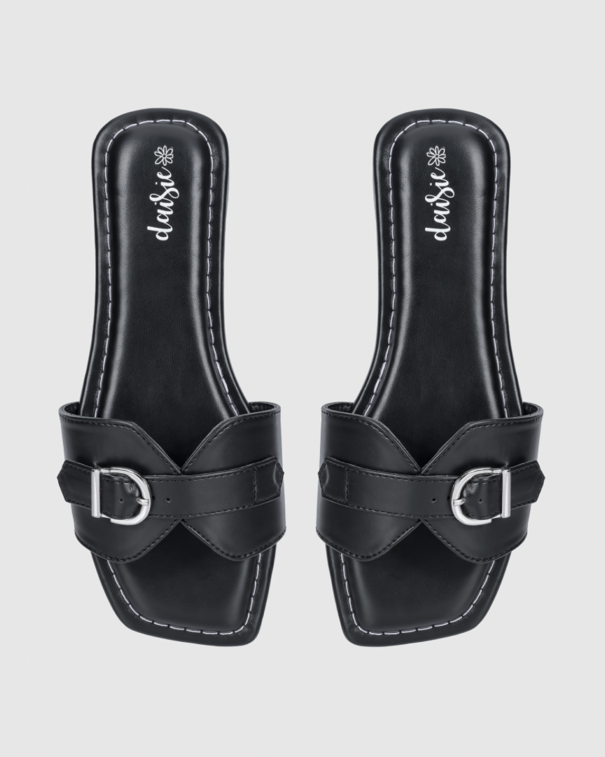 The Sleek Buckle Sliders