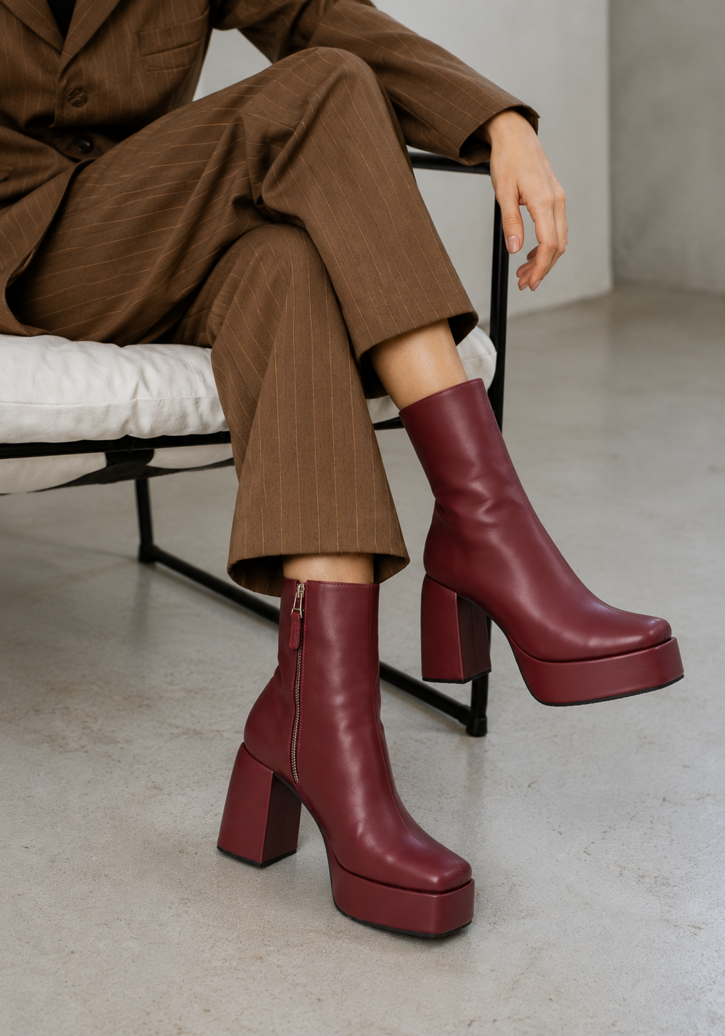 Y2k Chunky Cherry Boots