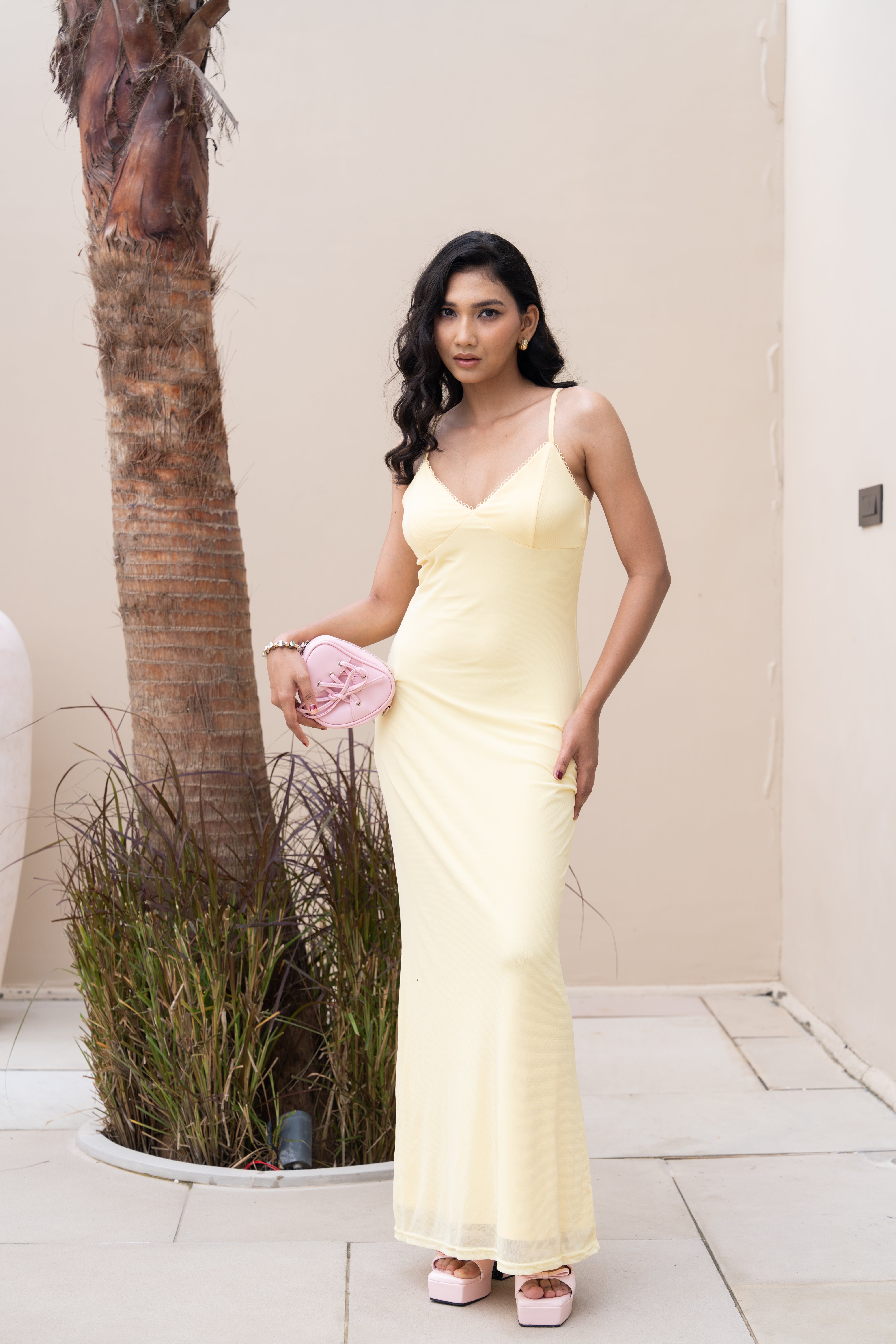 Sunlit Muse Yellow Maxi Dress – Effortless Summer Elegance