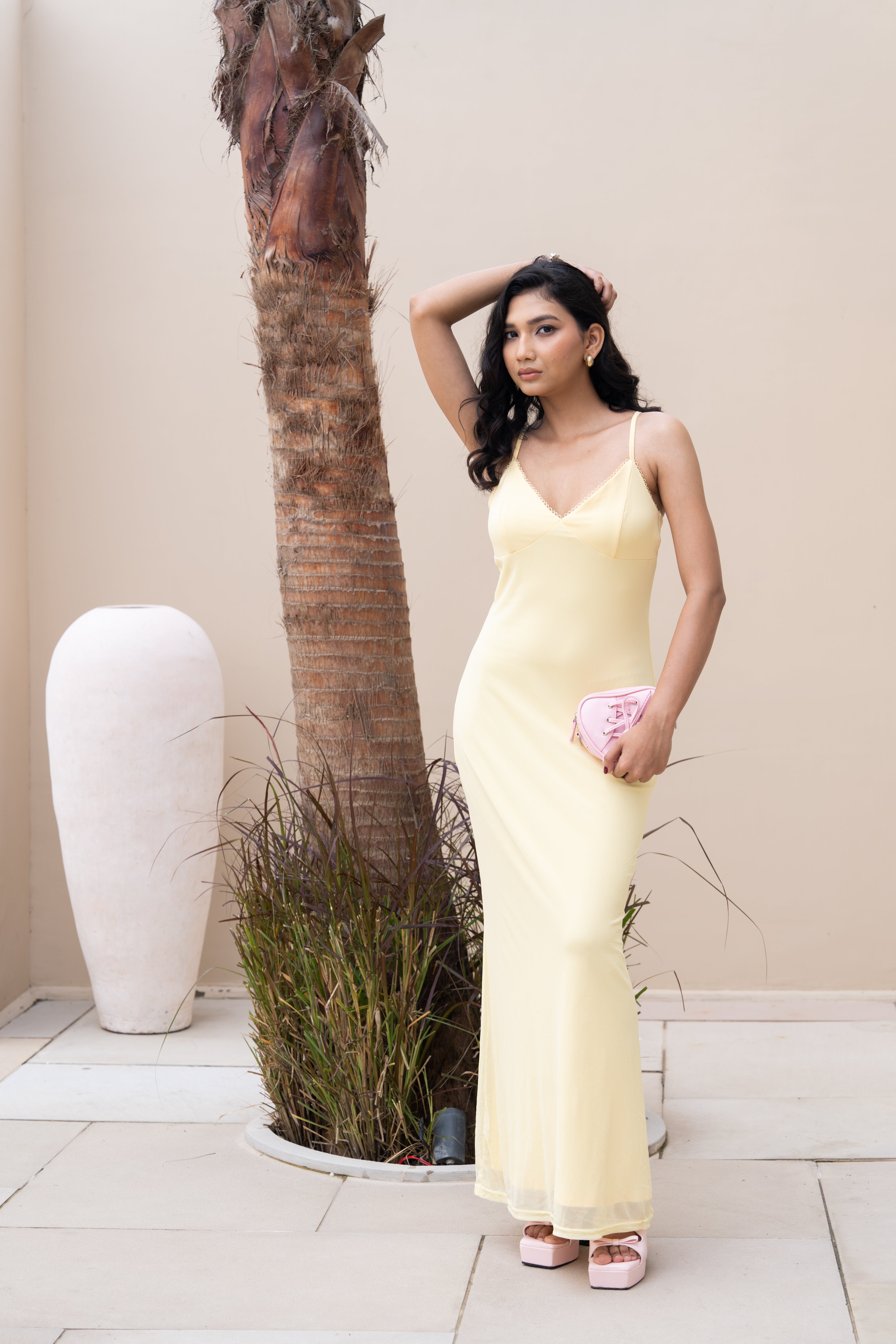 Sunlit Muse Yellow Maxi Dress – Effortless Summer Elegance