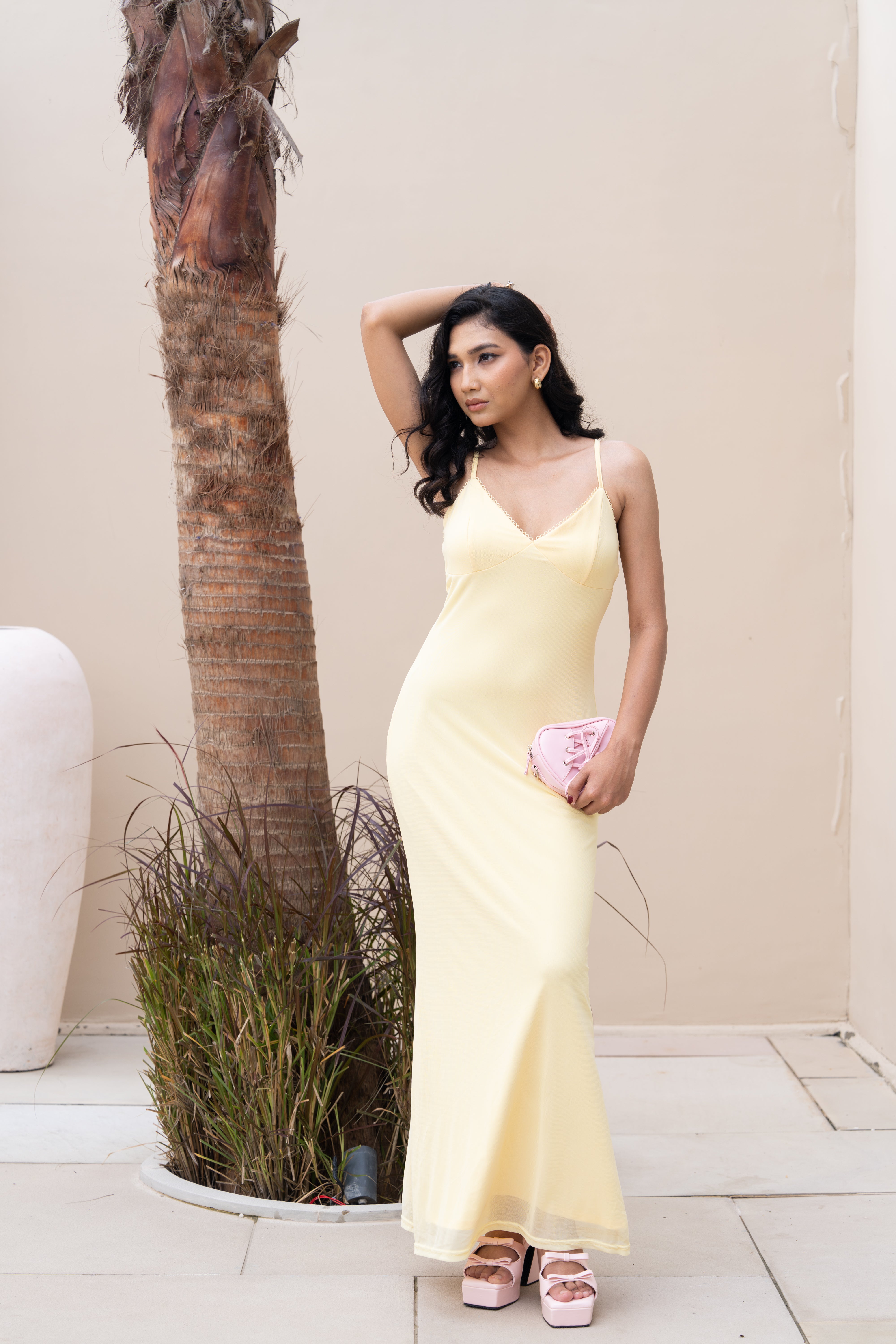Sunlit Muse Yellow Maxi Dress – Effortless Summer Elegance