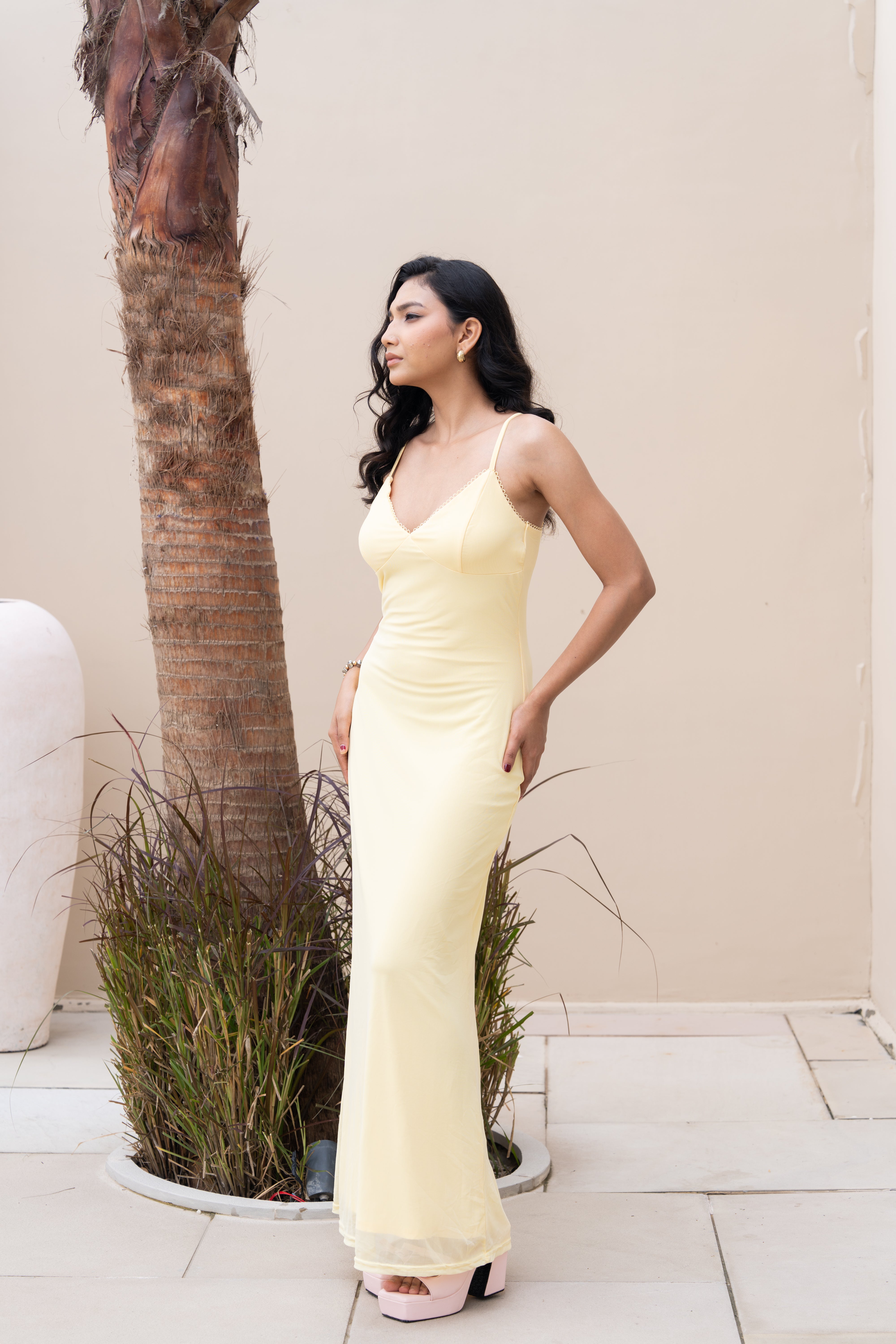 Sunlit Muse Yellow Maxi Dress – Effortless Summer Elegance