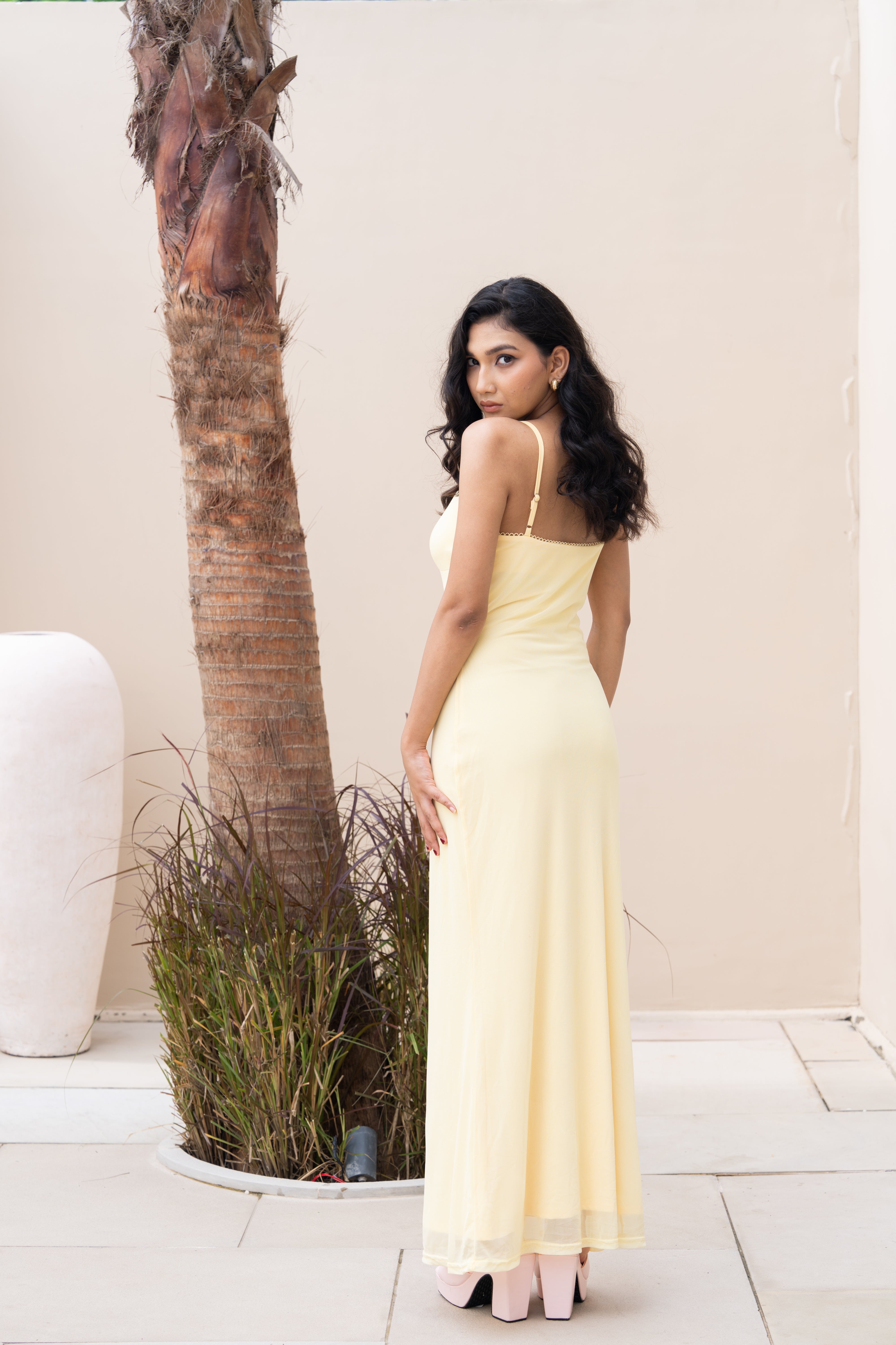 Sunlit Muse Yellow Maxi Dress – Effortless Summer Elegance