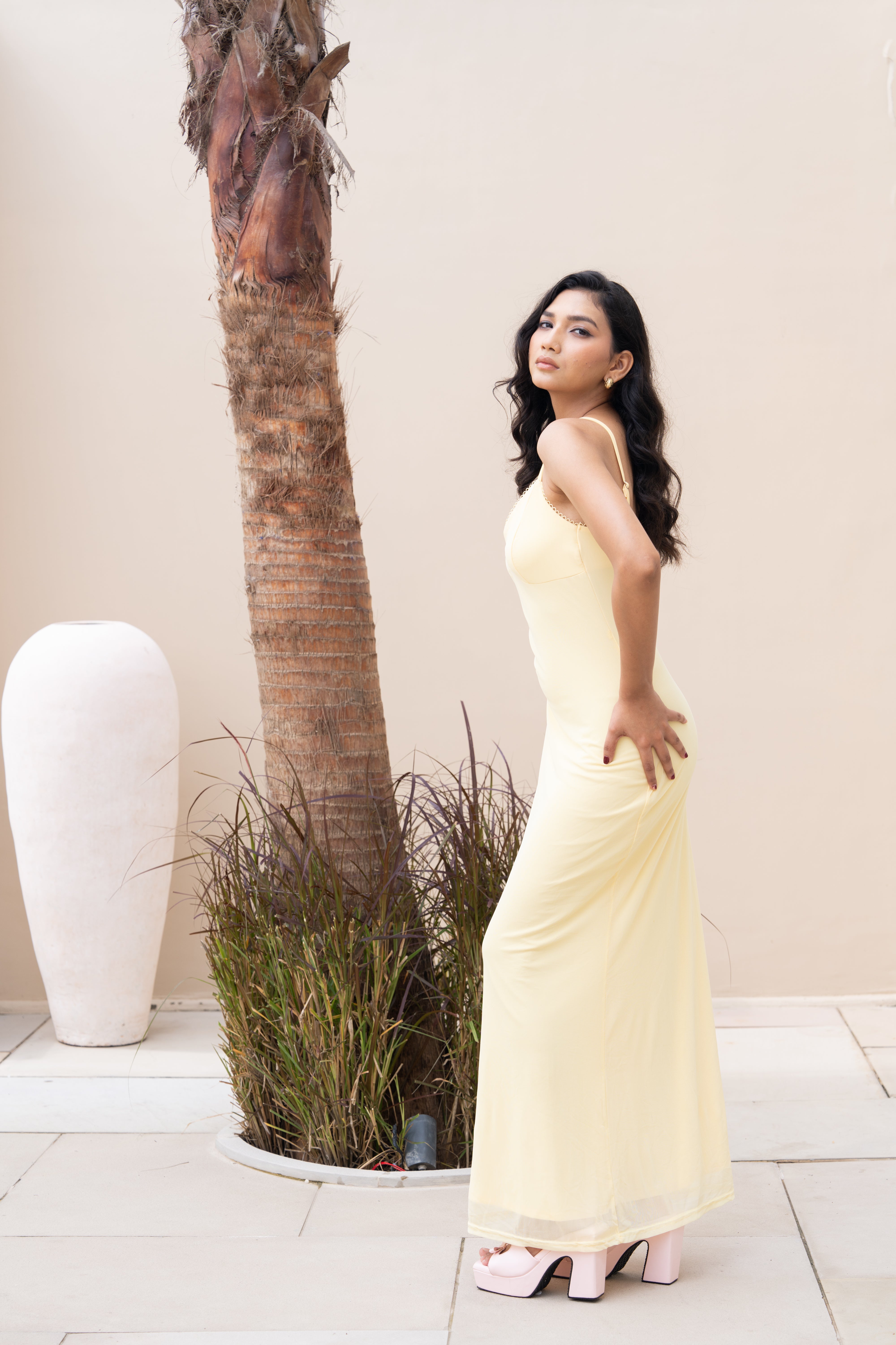 Sunlit Muse Yellow Maxi Dress – Effortless Summer Elegance