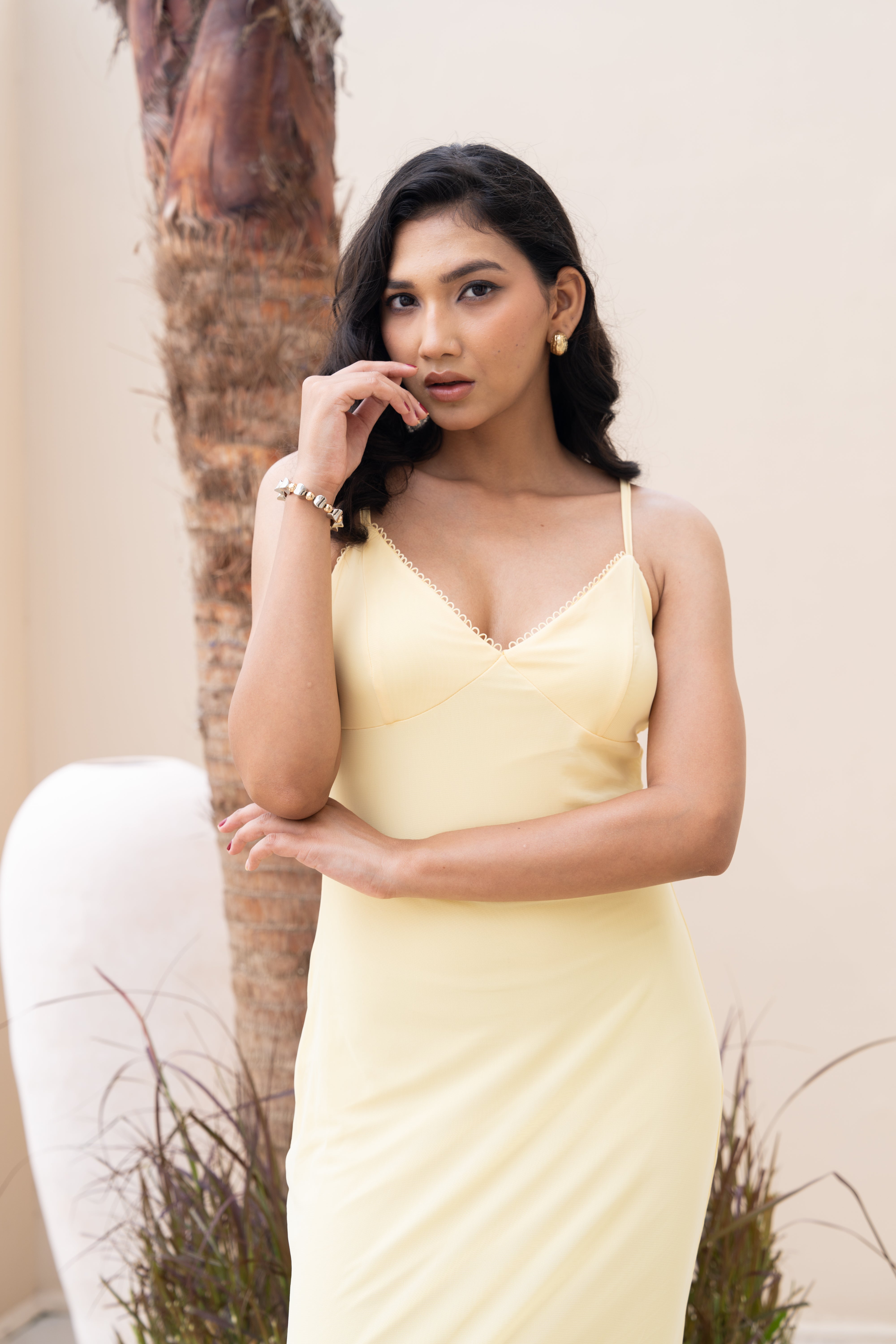 Sunlit Muse Yellow Maxi Dress – Effortless Summer Elegance