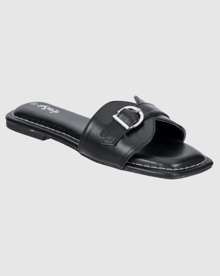 The Sleek Buckle Sliders