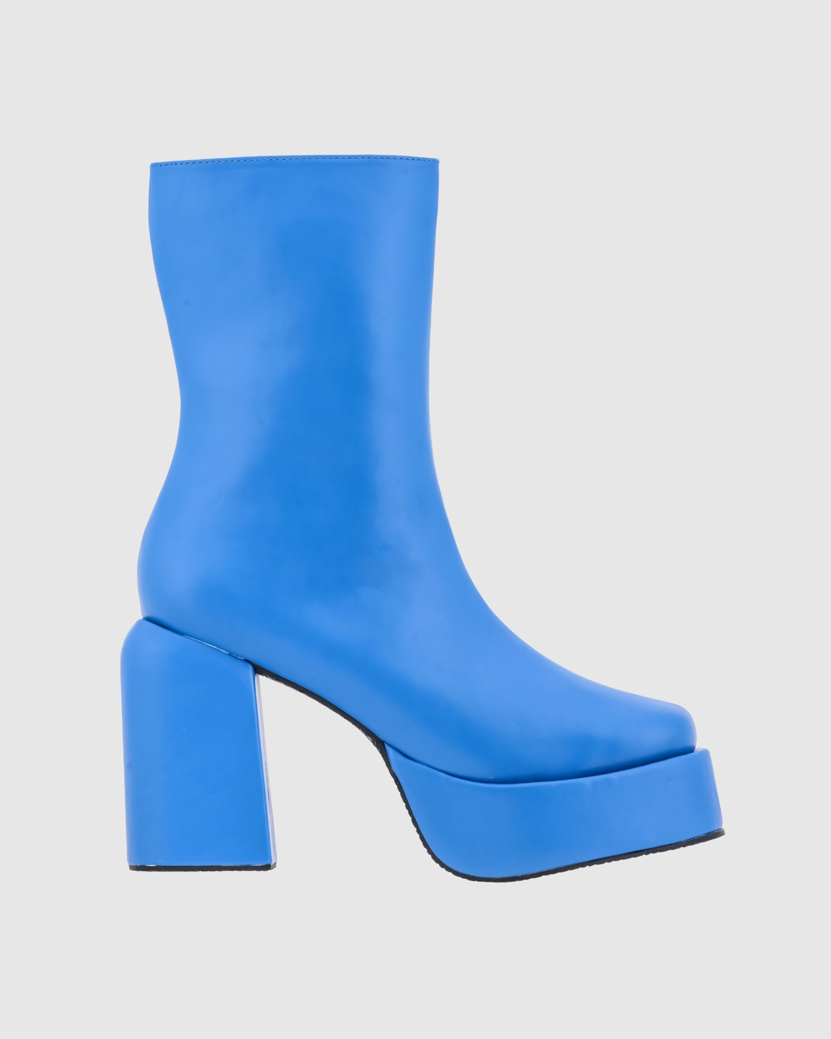 Y2k Chunky Pop Blue Boots