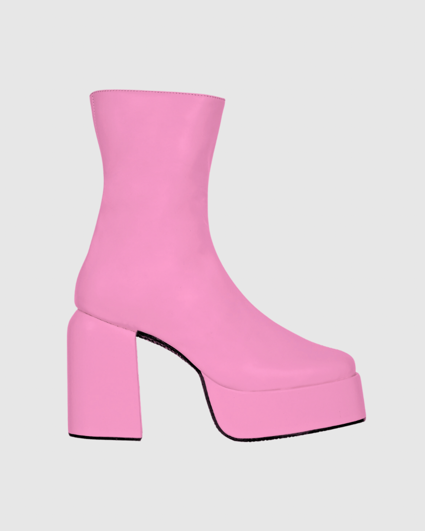 Y2k Chunky Pink Candy Boots