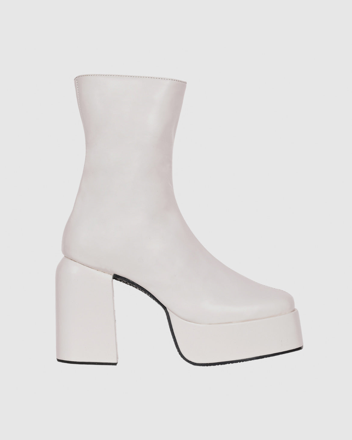 Y2k Chunky White Boots