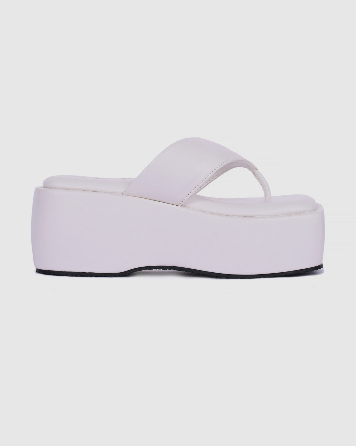Y2k Block Chunky basic white platforms