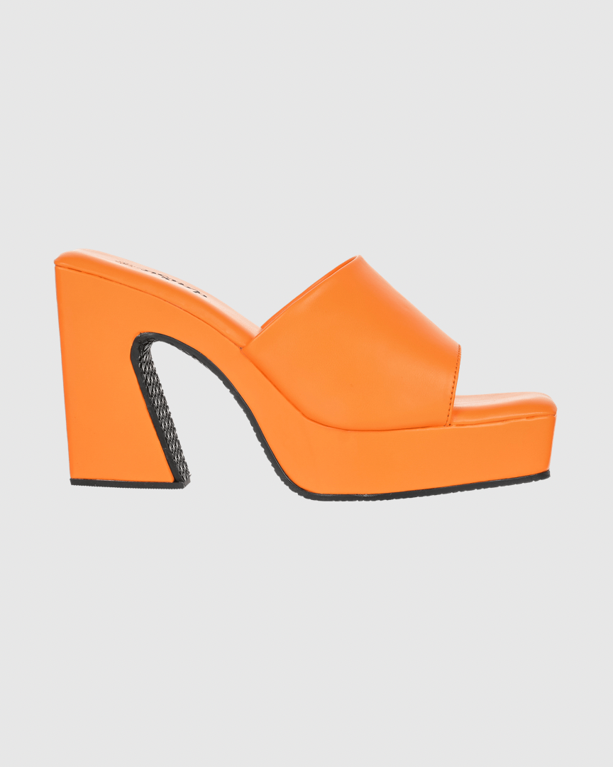 Y2K Trendy Comfort Platform Heels Orange