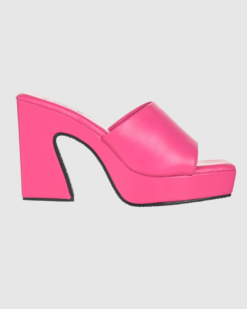 Y2K Trendy Comfort Platform Heels Pink