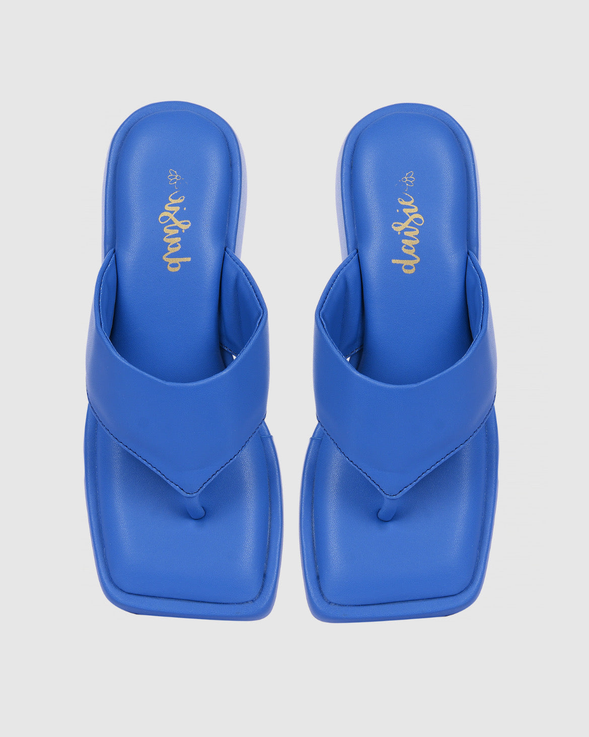 Y2k Block Chunky Hot Blue platforms
